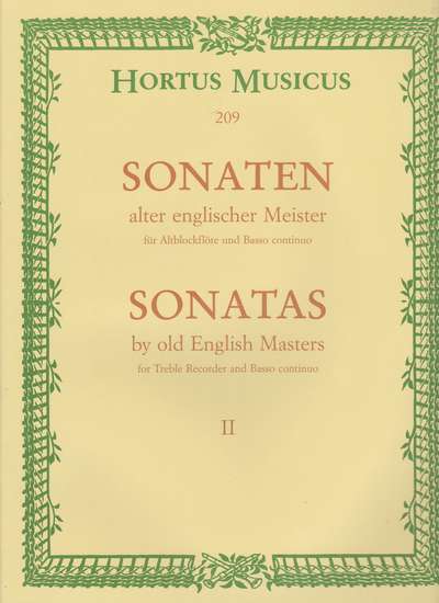 photo of Sonatas by old English Masters II, Croft, D. Purcell, Valentine