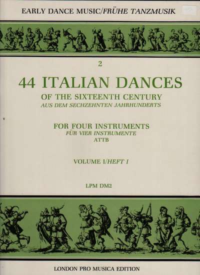 photo of 44 Italian Dances of the Sixteenth Century