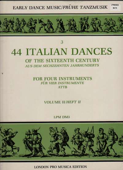 photo of 44 Italian Dances of the Sixteenth Century, Volume II