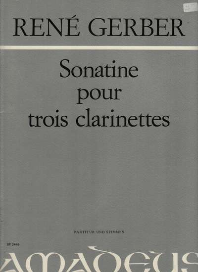 photo of Sonatine pour trois clarinettes