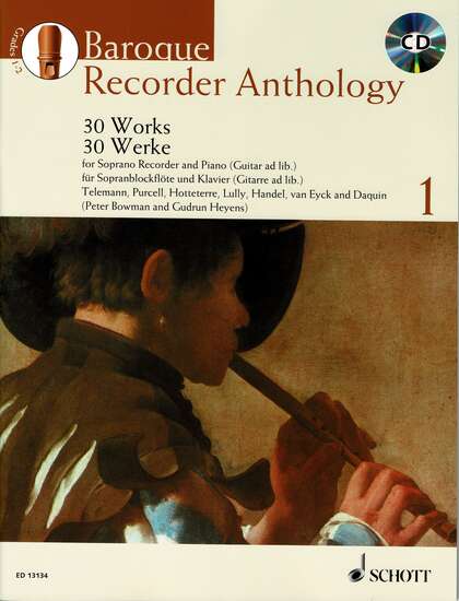 photo of Baroque Recorder Anthology, Vol. 1, 30 Works, CD, Soprano