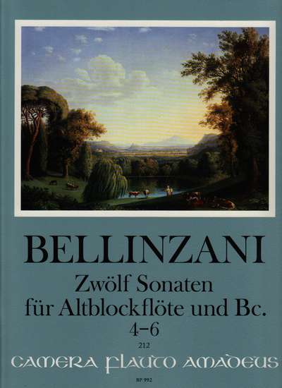 photo of Twelve Sonatas for Alto recorder and Bc, Op. 3 No. 4-6