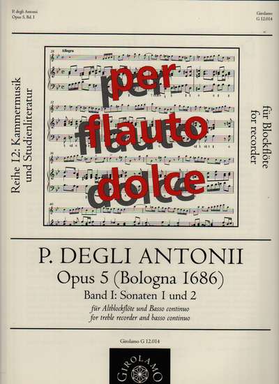 photo of Opus 5 (Bologna 1686) Band I: Sonatas 1 and 2