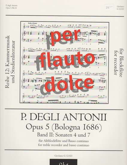 photo of Opus 5 (Bologna 1686) Band II: Sonatas 4 and 7
