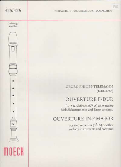 photo of Ouverture F Major, TWV 44:6 (TWV 55:F2)