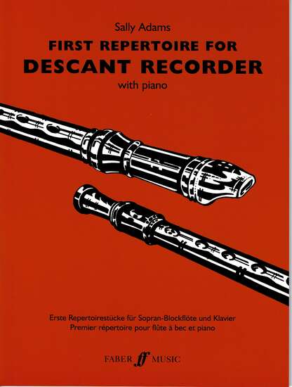 photo of First Repertoire for Descant Recorder with piano