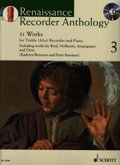 photo of Renaissance Recorder Anthology, Vol. 3, 31 Works, CD, Alto