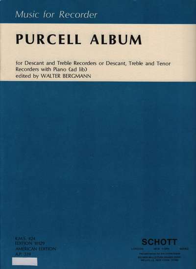 photo of Purcell Album, 8 tunes