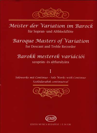 photo of Baroque Masters of Variation, Greensleeves, Vitali, C. P. E. Bach, Corelli