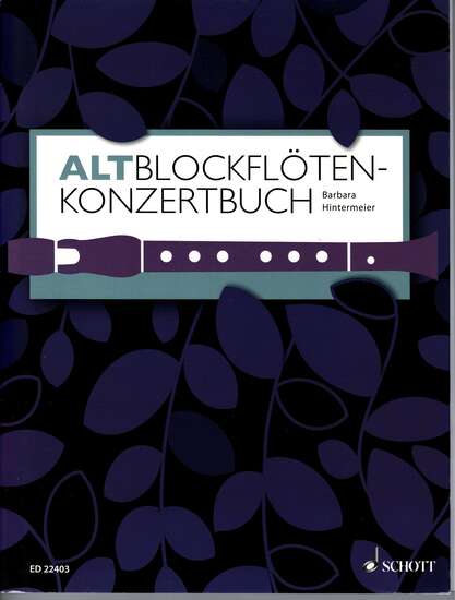 photo of Altblockfloten-Konzertbuch, 60 pieces for alto and keyboard