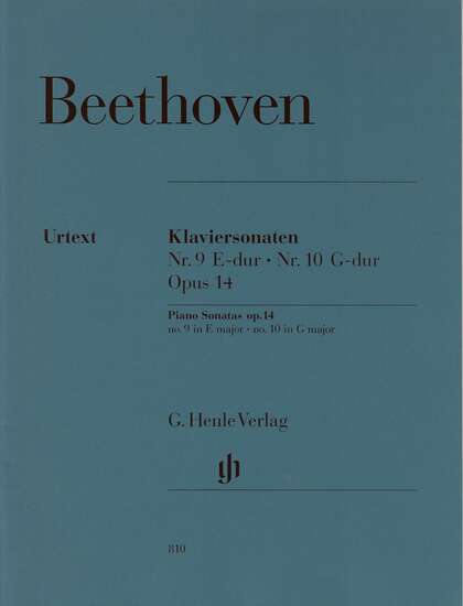 photo of Piano Sonatas, Op. 14, No. 9 in E Major, Nr. 10 G Major, Urtext