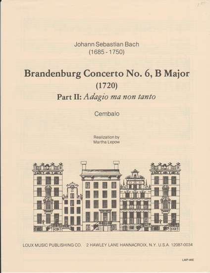 photo of Brandenburg Concerto No. 6, Part II, cembalo
