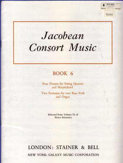 photo of Jacobean Consort Music, Vol. 6