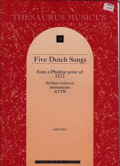 photo of Five Dutch Songs