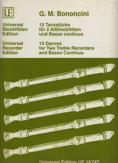 photo of 15 Dances for Two Treble Recorders